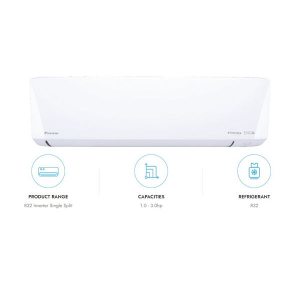 Second image of [2.0HP][Inverter] Daikin FTKU50BV1MF Air Conditioner 2.0HP Deluxe Wall Mounted Inverter Gas R32 3D Airflow Eco+ Mode