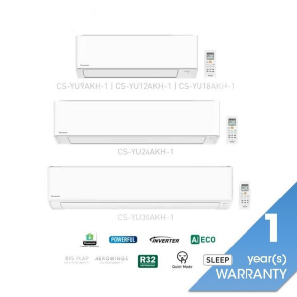 Second image of [1.0HP][Inverter] Panasonic IN:CS-YU9AKH Air Cond 1.0HP Eco Inverter R32
