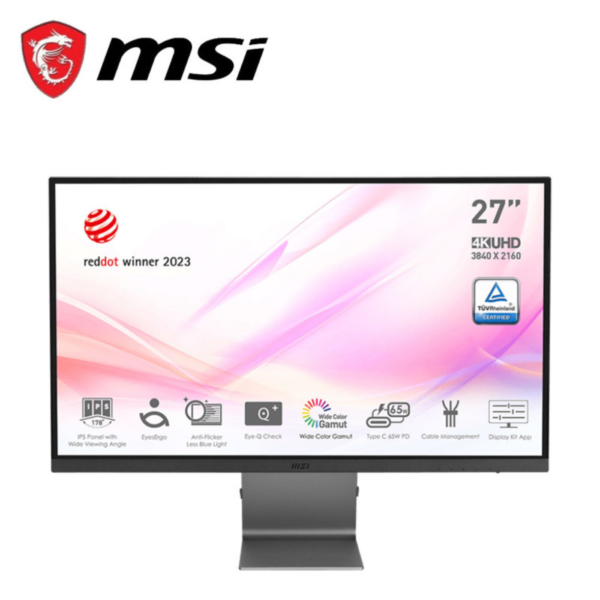 MSI Modern MD271UL 27" 4K UHD 60Hz Business Monitor ( HDMI, DP, Type-C, 3 Yrs Warranty )