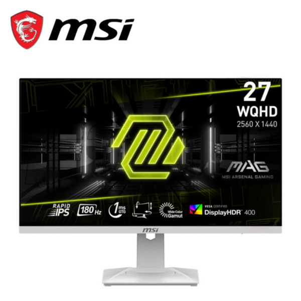 MSI MAG 274QRFW 27" WQHD 180Hz Gaming Monitor ( DP, HDMI, 3 Yrs Warranty )