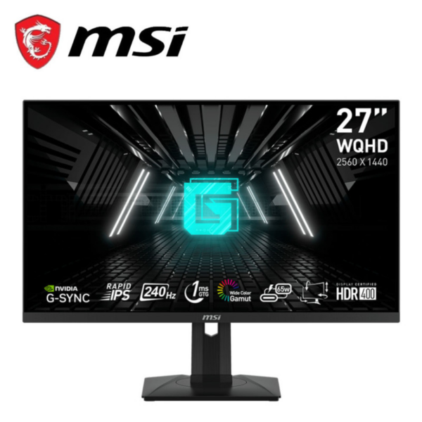 MSI G274QPX 27" WQHD 240Hz eSports Gaming Monitor ( HDMI, DP, Type-C, 3 Yrs Warranty )