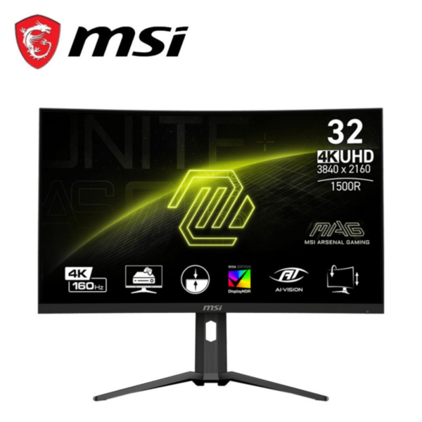 MSI MAG 321CUP 32? UHD 160Hz Curve Gaming Monitor ( HDMI, DP, Type-C, 3 Yrs Warranty )