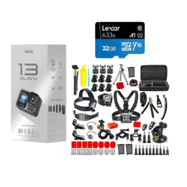 GoPro HERO13 Black Action Camera Hero 13 Combo GP120KIT + 32GB